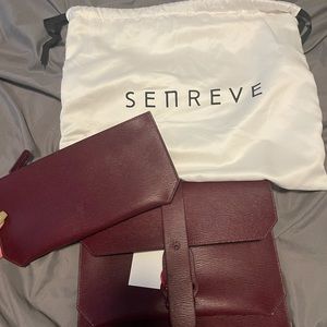 Senreve Mimosa Bordeaux Crossbody